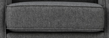 Gray Fabric Pocket Coil Rocking Chair With Wooden Legs - Omega Lifestyles