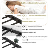 Full Over Twin Metal Bunk Bed With Desk Charging Station - Omega Lifestyles