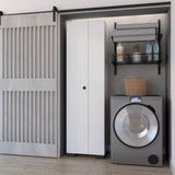 Modern White Particle Board Kitchen Broom Cabinet With Storage