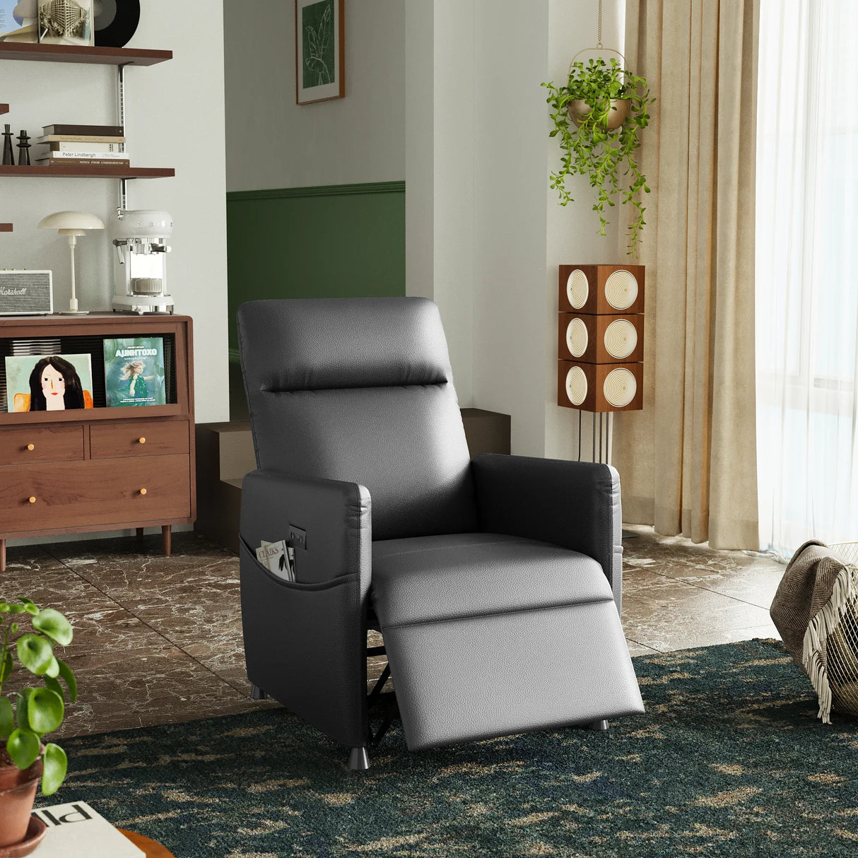Modern Soft Faux Leather Power Recliner Chair - Omega Lifestyles