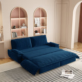 3-in-1 Convertible Velvet Sleeper Sofa Bed