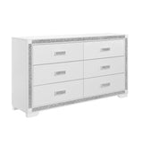 King Modern White 5-Piece Bedroom Furniture Set - Omega Lifestyles