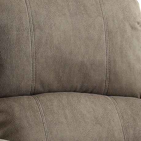 Grey Microfiber Memory Foam Manual Recliner Chair - Omega Lifestyles