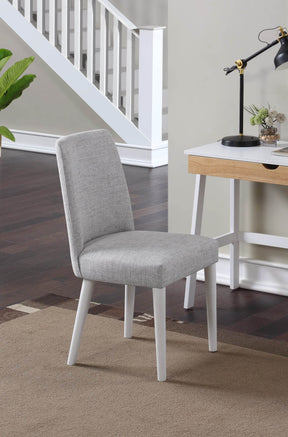 Taylor Solid Wood Gray Fabric Task Chair - Omega Lifestyles