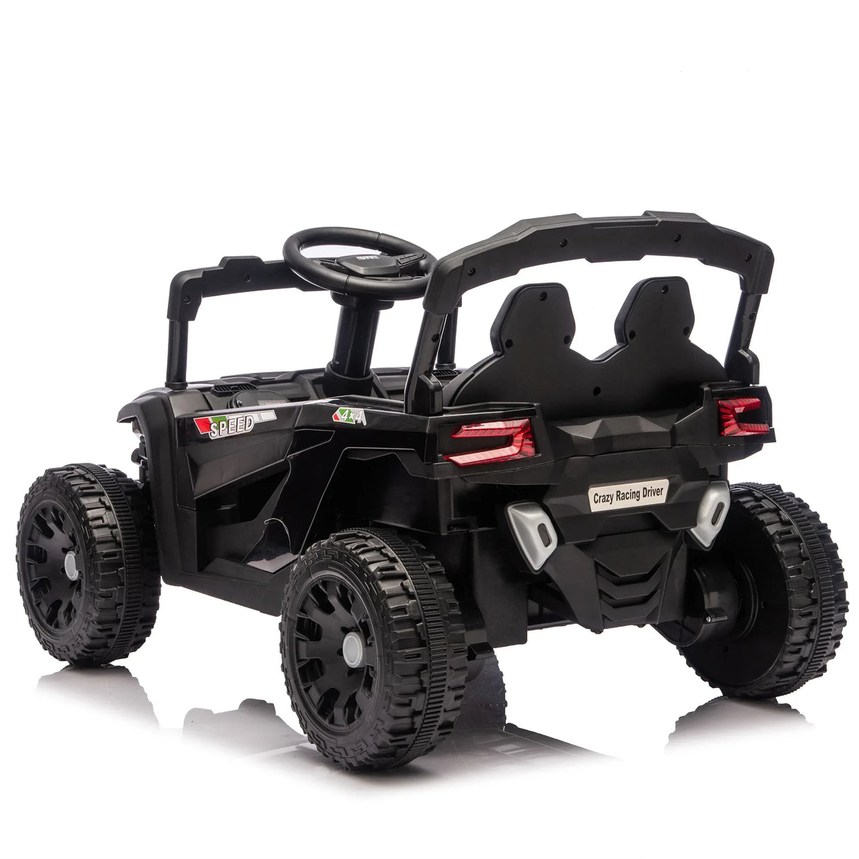 24V Kids Remote Control Black Ride On UTV - Omega Lifestyles
