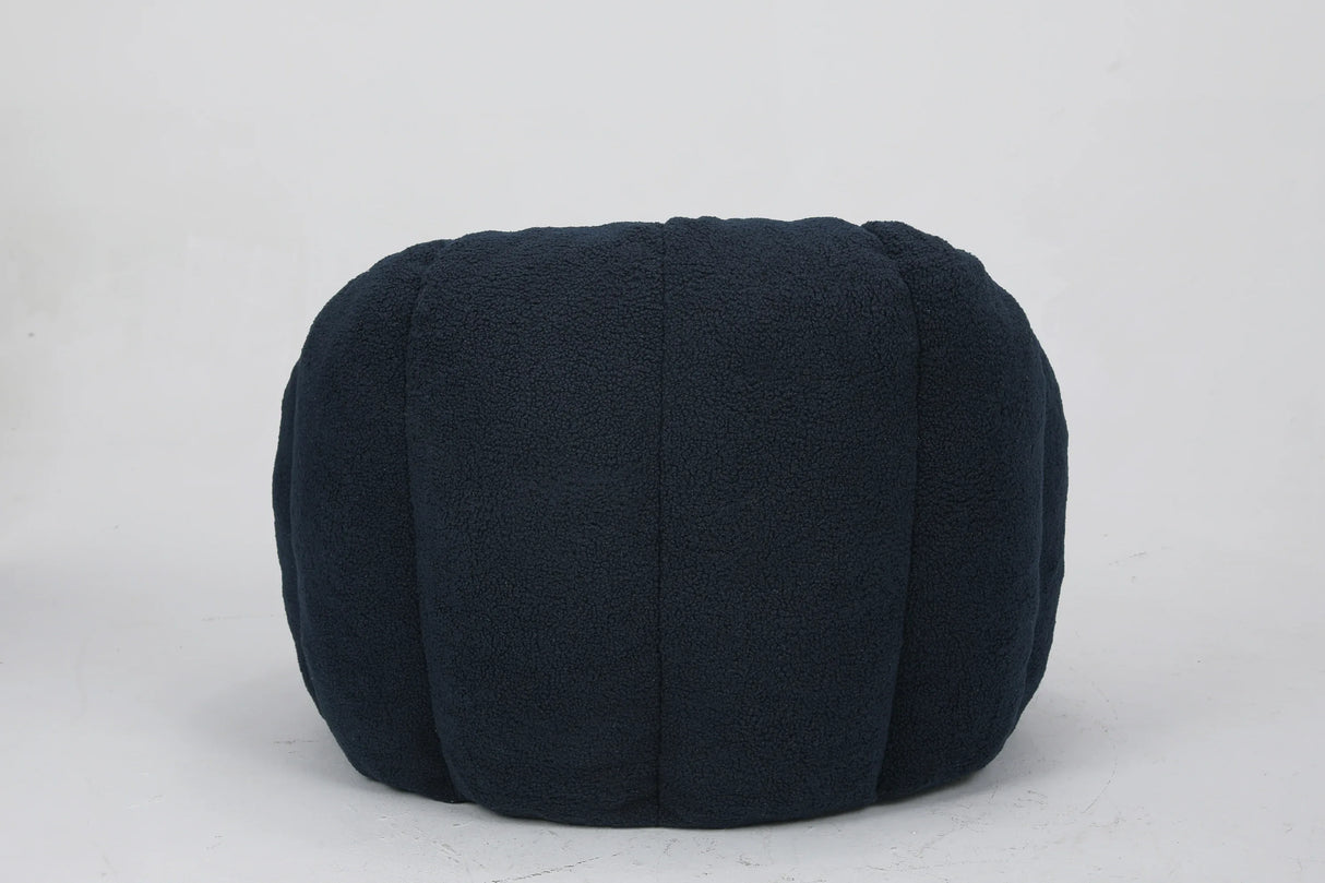 Plush Teddy Fabric Ergonomic Foam Filled Bean Bag Chair - Omega Lifestyles