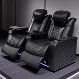 Top-Grain Nappa Ultra-Plush Power Recliner With RGB Lighting - Omega Lifestyles