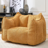 Chenille Foam Bean Bag Chair for Living Room - Omega Lifestyles