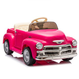 12V Pink Licensed Chevrolet Ride On Truck Car - Omega Lifestyles