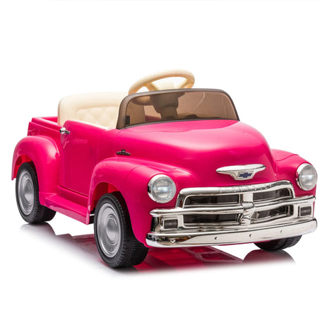 12V Pink Licensed Chevrolet Ride On Truck Car - Omega Lifestyles