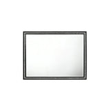 Beveled Edge Black Synthetic Wood Dresser Mirror - Omega Lifestyles
