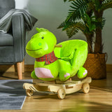 2-in-1 Plush Ride-On Kids Rocking Dinosaur Toy - Omega Lifestyles