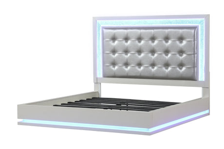 Queen Size Contemporary Wood LED Bed Frame - Omega Lifestyles