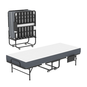 Twin Medium 5-Inch Memory Foam Folding Bed Frame - Omega Lifestyles