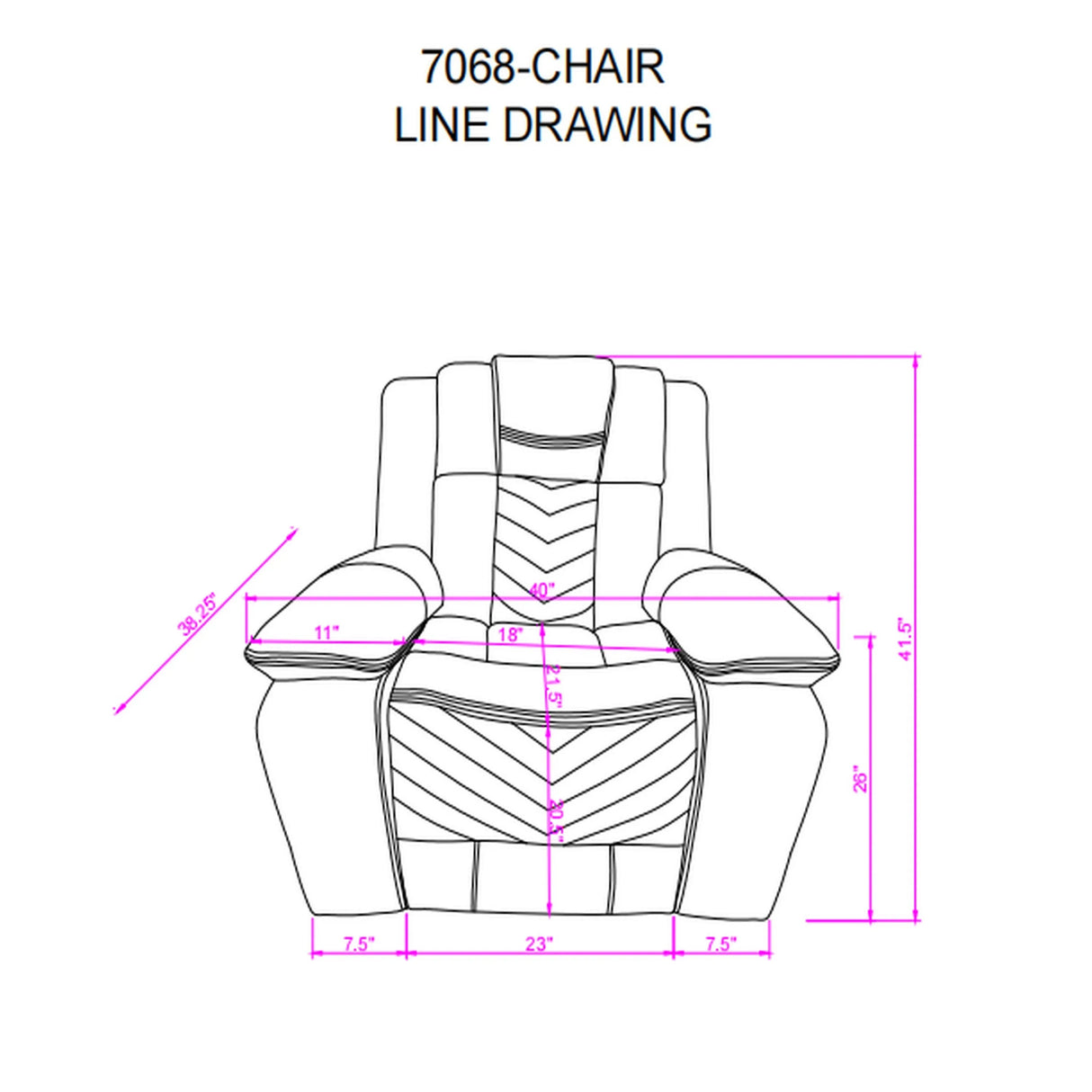 Modern Gray Upholstered Medium-Firm Power Recliner Chair - Omega Lifestyles