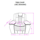 Modern Gray Upholstered Medium-Firm Power Recliner Chair - Omega Lifestyles