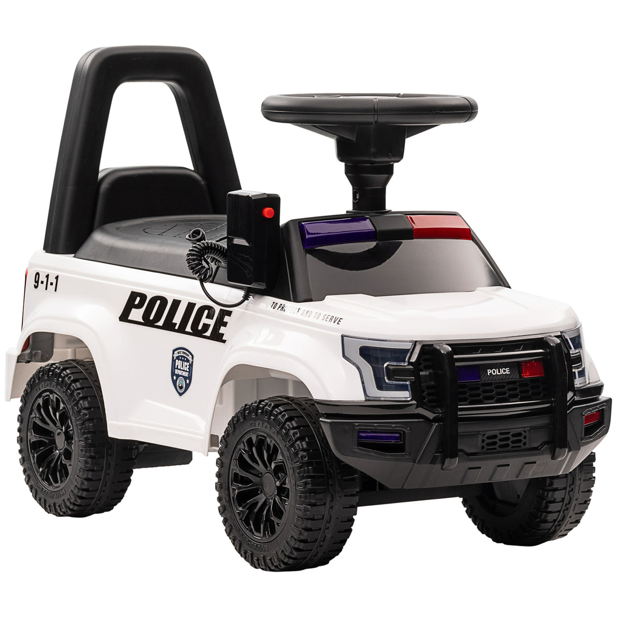 Sliding Police Truck Ride-On Car With PA System