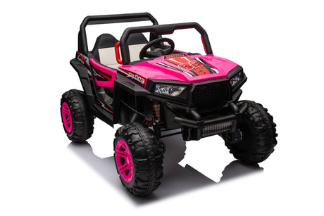 Four-Wheel Drive Pink Leather Seat Ride-On Car - Omega Lifestyles