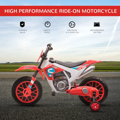12V Battery-Powered Kids Electric Ride-On Motorcycle Bike - Omega Lifestyles