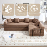 Convertible Folding Corduroy Memory Foam Sofa Bed - Omega Lifestyles