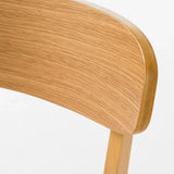 Set Of 2 Dining Chairs Fabric Cushioned Seat Rubberwood Legs - Omega Lifestyles