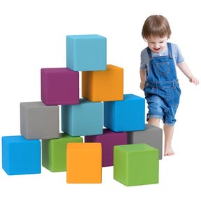 12-Piece Soft Foam Building Blocks Educational Toy Set - Omega Lifestyles