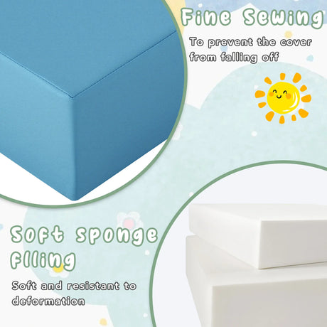 Colorful Soft Foam Kids Climb And Crawl Playset - Omega Lifestyles