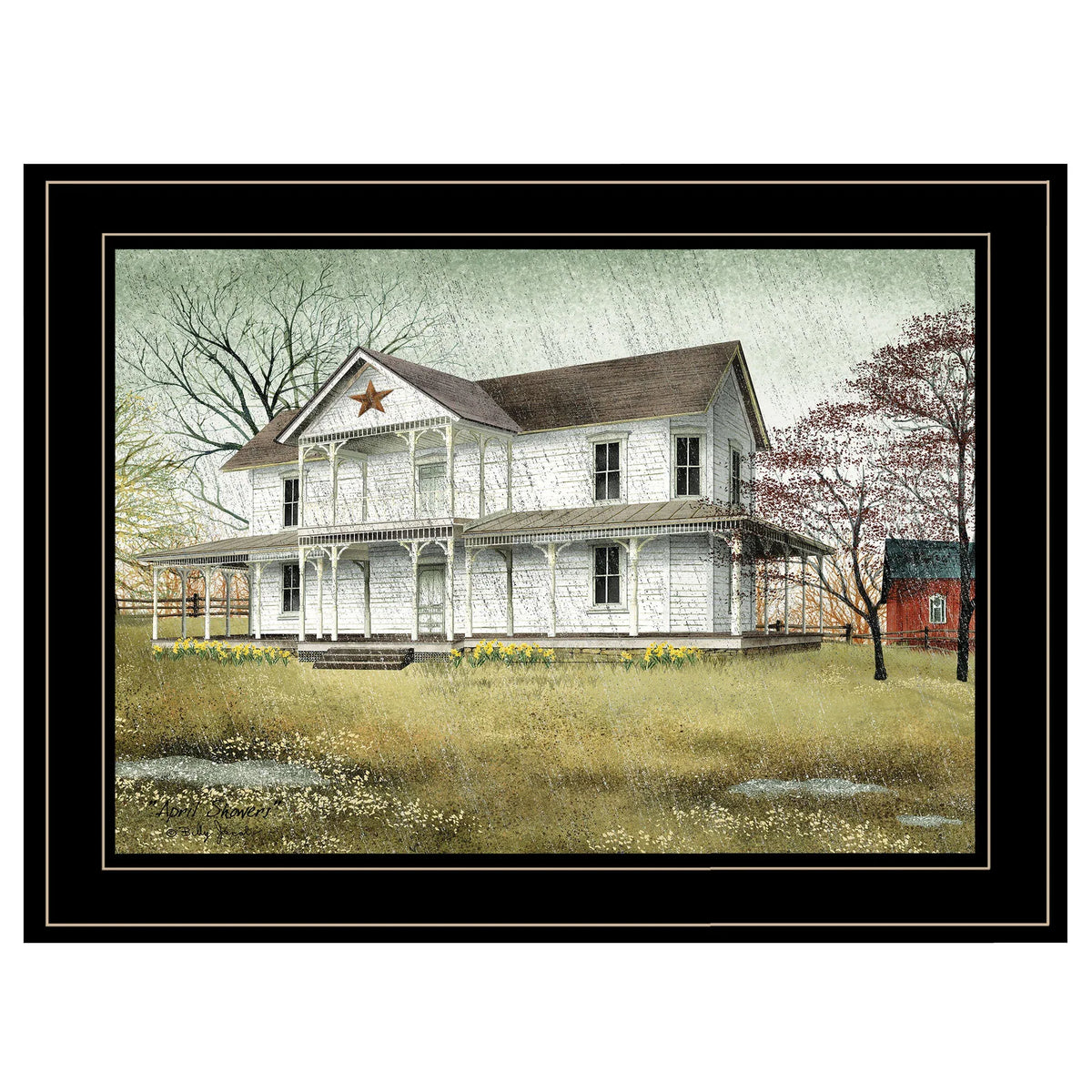 Ready To Hang April Showers Framed Wall Art Print - Omega Lifestyles