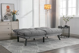 Light Grey Upholstered Convertible Foam Sofa Bed Twin - Omega Lifestyles