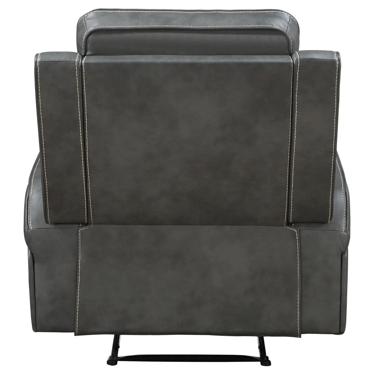 Grey Upholstered Plush Foam Recliner Chair - Omega Lifestyles