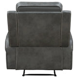 Grey Upholstered Plush Foam Recliner Chair - Omega Lifestyles