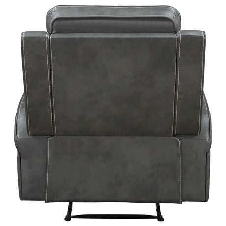 Grey Upholstered Plush Foam Recliner Chair - Omega Lifestyles