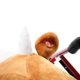 Plush Brown Kids Spring Rocking Bull Toy - Omega Lifestyles