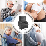 Power Lift Massage Heat Recliner Chair With USB Ports - Omega Lifestyles