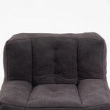 Velvet Memory Foam Bean Bag Chair With Ottoman - Omega Lifestyles