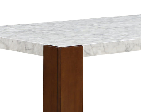 7-Piece Engineered Stone Top Dining Table Set - Omega Lifestyles