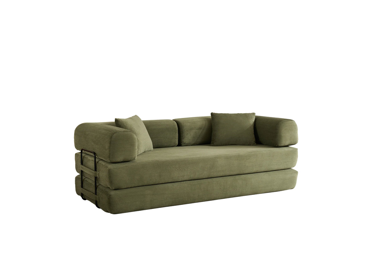 Convertible Corduroy 4-in-1 Sleeper Sofa Bed - Omega Lifestyles