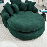 Oversized Chenille Memory Foam Bean Bag Sofa With Pillows - Omega Lifestyles