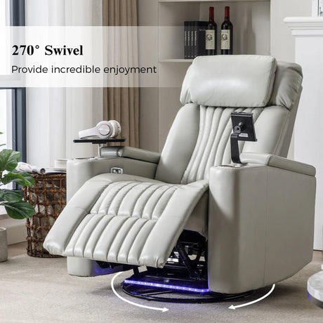 Power Recliner Chair With USB Charging Cup Holders - Omega Lifestyles