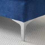 Firm Linen Fabric Chaise Lounge Chair With Pillow - Omega Lifestyles