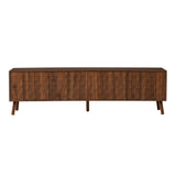 70-Inch Modern Walnut TV Stand With Soft-Closing Hinges - Omega Lifestyles