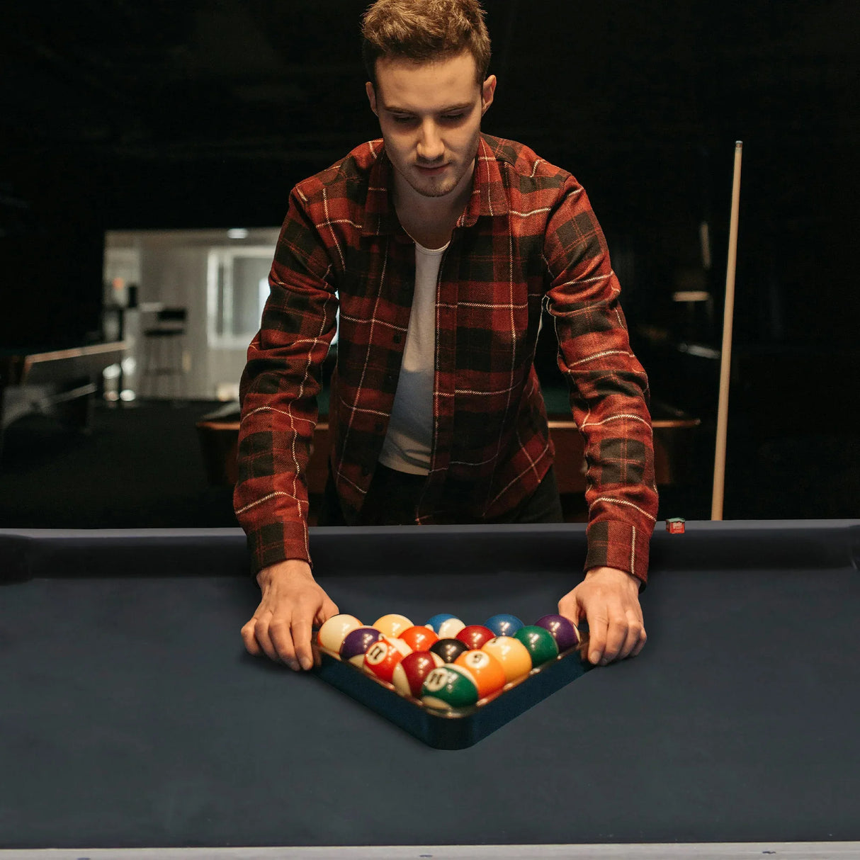 Rustic Industrial 84-Inch MDF Billiards Table With Accessories - Omega Lifestyles