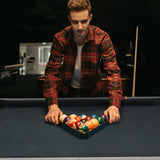 Rustic Industrial 84-Inch MDF Billiards Table With Accessories - Omega Lifestyles