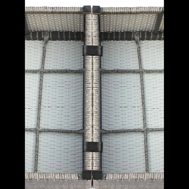 5-Piece Outdoor Weather-Resistant Wicker Sectional Seating Set - Omega Lifestyles