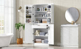Modern Curved Design Kitchen Pantry Cabinet With Drawer - Omega Lifestyles