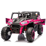 24V Dual-Seat Kids Ride-On UTV With Remote Control - Omega Lifestyles