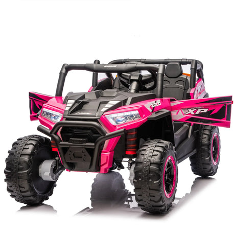 24V Dual-Seat Kids Ride-On UTV With Remote Control - Omega Lifestyles