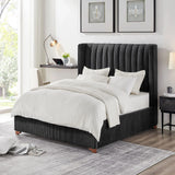 Twin Upholstered Corduroy Fabric Bed Frame - Omega Lifestyles