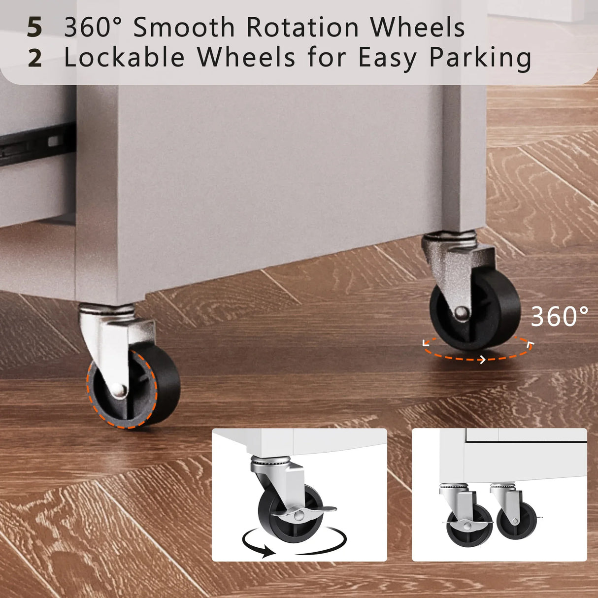 Classic Vintage Embossed White Kitchen Island On Wheels - Omega Lifestyles