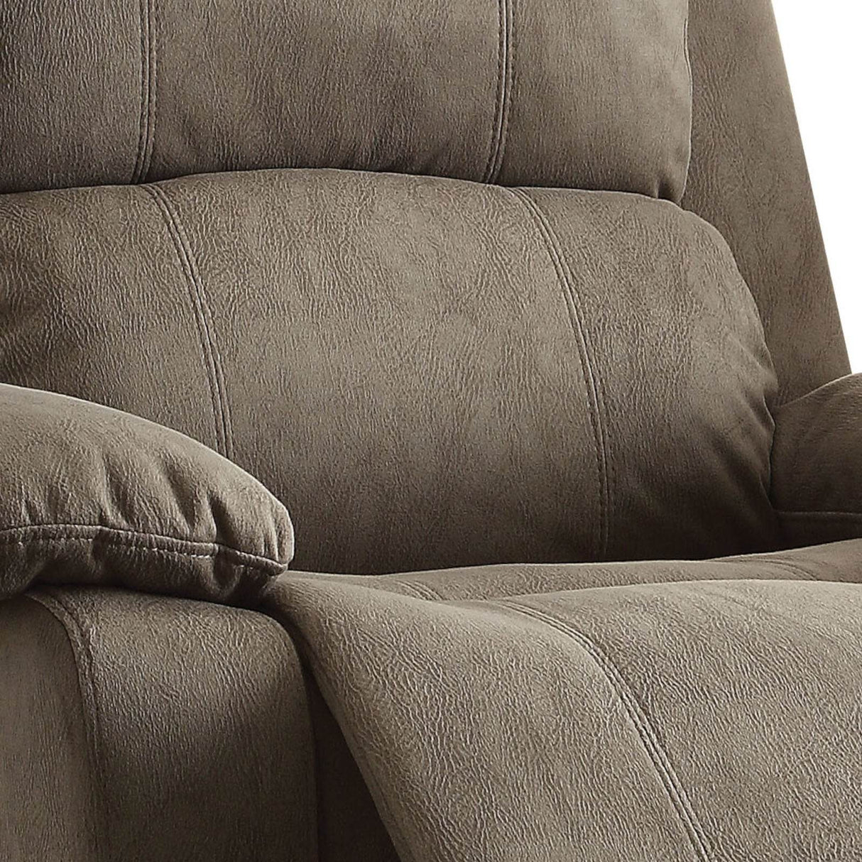 Grey Microfiber Memory Foam Manual Recliner Chair - Omega Lifestyles